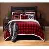 Carstens Lumberjack Red Plaid Plush Bedding Set, Queen