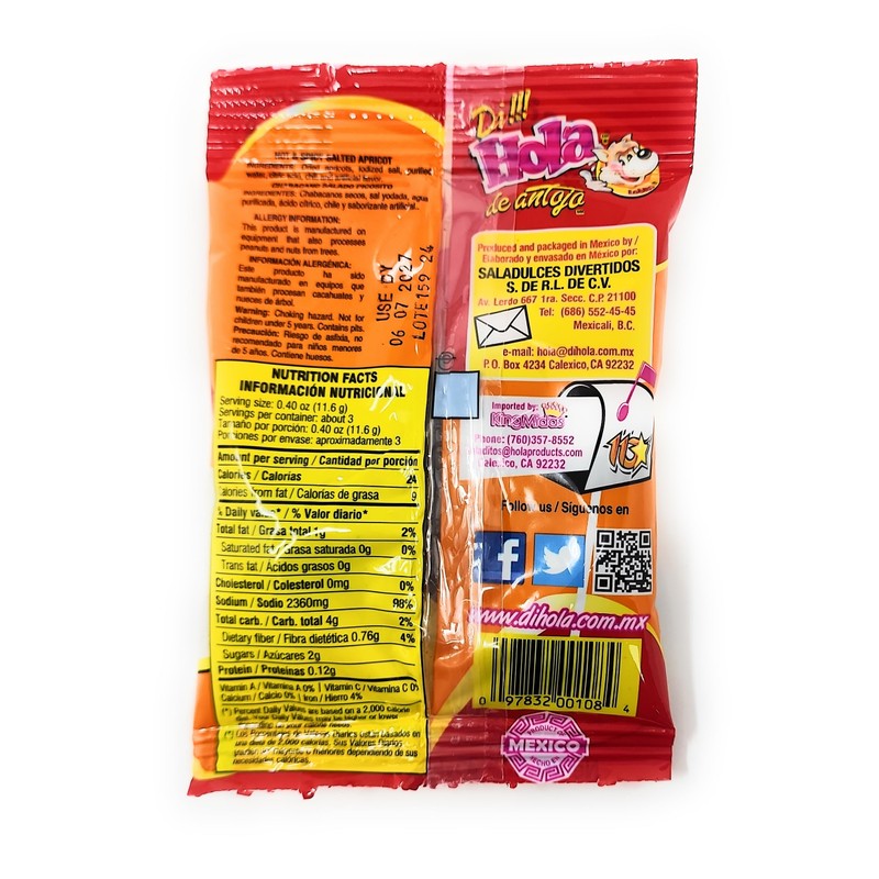 HOLA Picoso Apricot Chile Salted Flavored 3 units