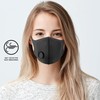 NUÜR 2pcs Fabric Reusable Face Mask, with Air Valve and