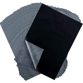 Carbon Paper for Tracing Graphite Transfer Paper -100 Sheets Black Graphite Paper for Tracing Drawing Patterns on Wood Projects Canvas Fabric Artist Lettering Sketch Drawing A4/8.27 X 11.81 Inch