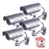 FITNATE Dummy Security Camera, 4 Packs Fake Surveillance Security CCTV