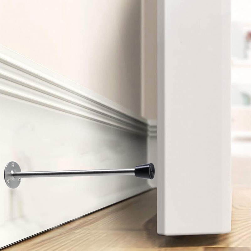 Rannb Extra Long Door Stopper Wall Mount Door Stop Bumper