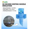 Hicello 100PCS 90 Degree Misting Nozzle Irrigation, Sprinklers Sprayer for