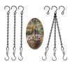 Bird Feeder for Outdoors Hanging, Owl Metal Wild Birdfeeders with
