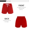 Mlgaril Mens Red Swim Trunks 5" with Mesh Lining Quick