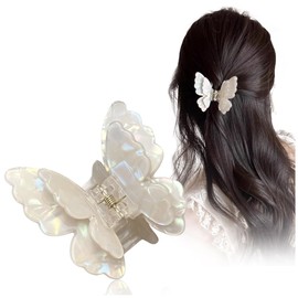 FASELE Hair Clip, Casual, Stylish, Double Layered Butterfly, Forest Girl, Elegant, Hair Accessory, Hair Clip, Popular, Women's, Office, Hair Decoration, Stylish, Elegant, Fashionable, Mother's Day, Gift, Present, 3-Piece Set