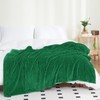 Puncuntex Flannel Fleece Throw Blanket Classic Green 50"×60",Super Soft Plush
