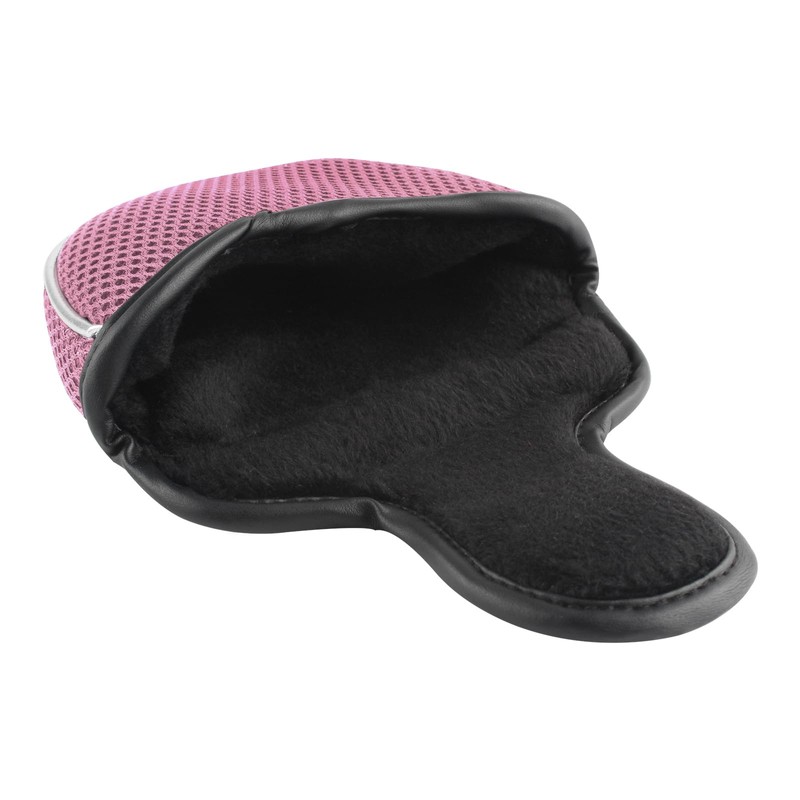 Andux Mesh Mallet Putter Cover Golf Putter Head Covers Pink,