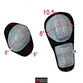 4 piezas CE armadura dura extraíble para motocicletas, chaquetas de piel, textiles, todas las marcas, Espalda y blanco, Universal Fit