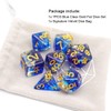 Haxtec DND Dice Set 7PCS Polyhedral Dice Compatible with Dungeons