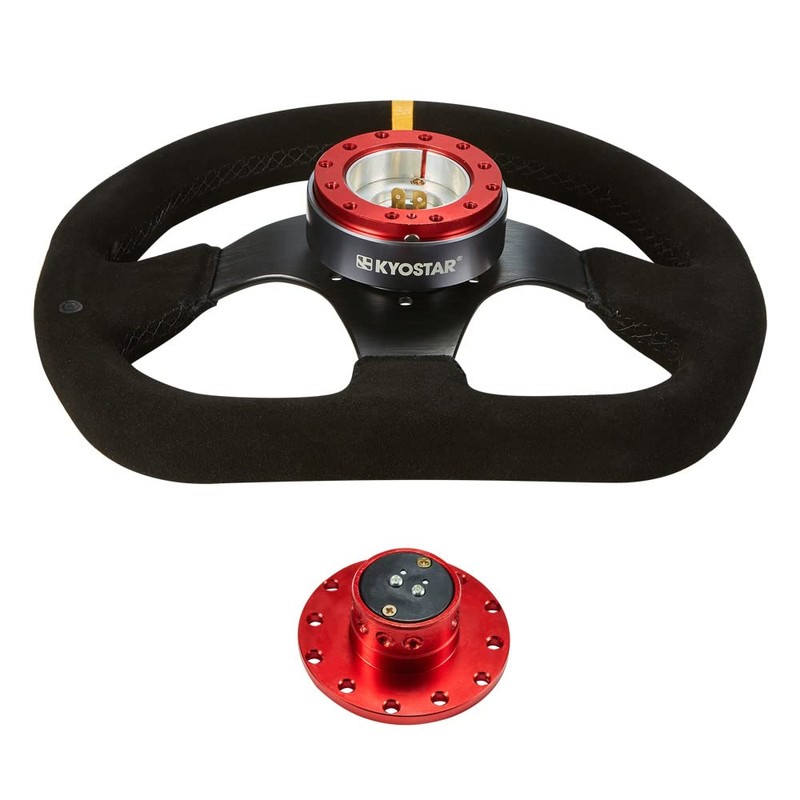 Kyostar Steering Wheel Quick Release Aluminum Hub Adapter Boss Kit,