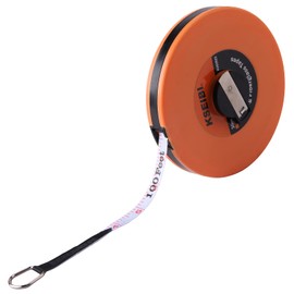 KSEIBI 302910 Long Fiberglass Tape Measure Double Face Printing Inch/Metric for Construction Work (66ft / 20m)
