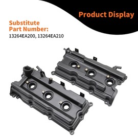 Aspaton Engine Valve Cover Kit 13264EA200 13264EA210 Compatible with Frontier Pathfinder Xterra NV1500 NV2500 NV3500 2005-2019 V6 4.0L (Valve Covers with gaskets, Bolts, Oil Cover)