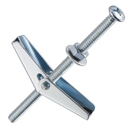 Wensilon (100 pcs) 3/16" Heavy Duty Drywall Anchors and Screws,Toggle Bolts and Wing Nuts Set, Hollow Drywall Anchors Bolts Screws Assortment Kit for Hanging Lamps Heavy Items