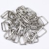 Hysagtek 50 Pcs 1 Inch Metal Adjustable Slide Buckle Strap