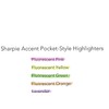 Sharpie Pocket Style Highlighters, Chisel Tip, Fluorescent Green, Box of