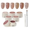 GAOY GAOY Natural Jelly Gel Nail Polish Set, 6 Colors