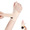 GOKEI 手首サポーター 【理学療法士推薦】 二重加圧 薄手 軽量 巻き取り 固定 腱炎 手首