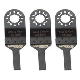 Longbow 3 Pack of 10mm Multi Tool Saw Blades Made for Makita Bosch Dewalt Power Tools