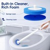 Toilet Bowl Cleaning Wand, Disposable Toilet Brush Kit with Replacement