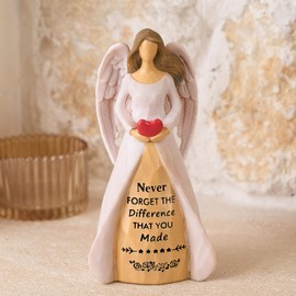 Thank You Angel Figurine 5.5" - Inspirational Appreciation Gift for Women, Coworkers, Teachers, Nurses,Friends for Employee Recognition, Birthday, Mother's Day, Retirement or Christmas