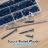 140pcs Pocket Hole Screws, #8 Self Tapping Wood Screws, Square