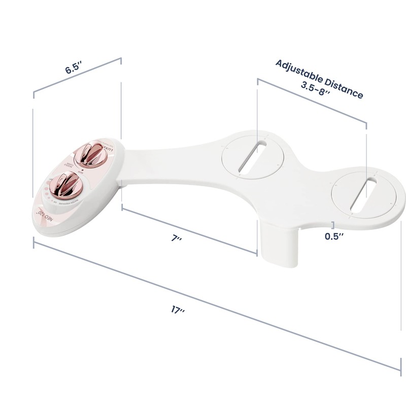 LUXE Bidet NEO 120 - Single Nozzle, Self-Cleaning, Non-Electric Bidet