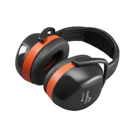 HELLBERG SAFETY Secure 3 Inch Ear Muffs, 41003-001, Professional Hearing Protection for High to Extreme Noise (Level 3), Orange noise protection level 3