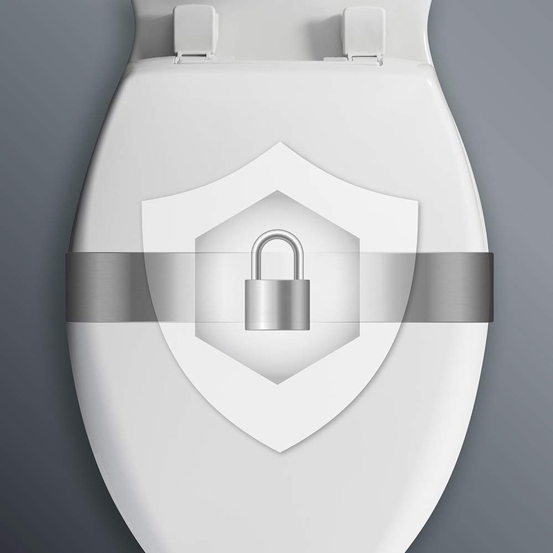 MAYFAIR Toilet Seat will Slow Close and Never Come Loose,