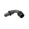 -16 AN 90 DEGREE PUSH LOCK HOSE END-BLACK
