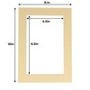 8x10 Mat for 5x7 Photo - Precut Tan Picture Matboard