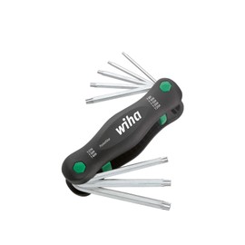 Wiha Multitool PocketStar® Torx Tamper Resistant (with Hole) 8 Pieces, Quick Access at the Touch of a Button, Can be Used as a Longitudinal and Cross Handle, All-In-One Tool (25130)