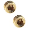 GZWZH 10PCS 1/4inch Hexagonal Threaded Plug All Copper Pipe End