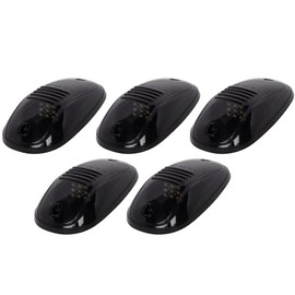 cciyu 5pcs 9LED Smoke Lens White Led Cab Marker Lights Assembly Roof Marker Running Lights For Dodge For Ram 2500 3500 4500 2003-2017 Truck SUV Pickup