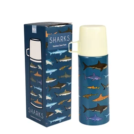 Rex London Sharks Stainless Steel Flask And Cup 350 ml