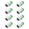 Duogalia 8 Pack SC/APC Fiber Optic Coupler Keystone Jack Modular