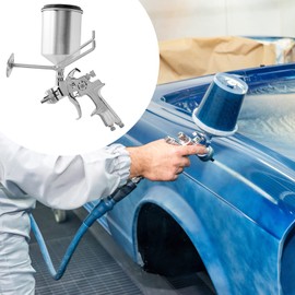 Paint Gun Holder for Paint Booth,Wall Mount Spray Gun Holder Paint Shop Accessory, Attach to Spray Booth Walls & Work Stations (Silver-3 Pcs)