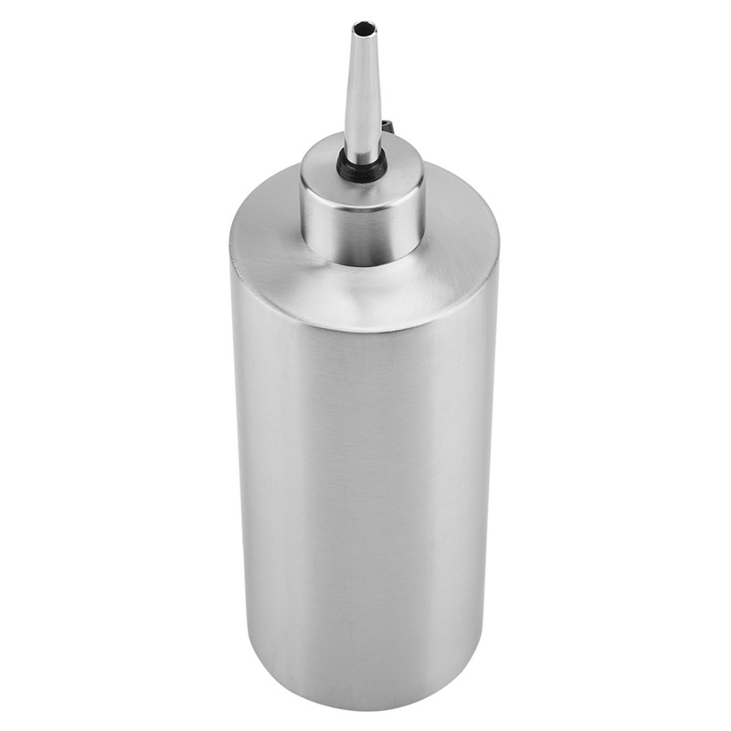 550mL Stainless Steel Oil Bottle Vinegar Sauce Dispenser Container Home