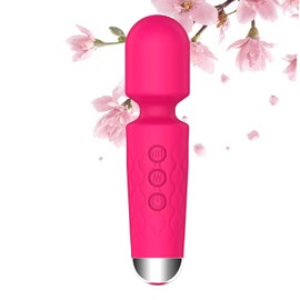 Portable Wireless Massager - 8 Speeds, 20 Modes, for Neck, Back, Arms, Legs Muscle Relaxation (Rose Pink)