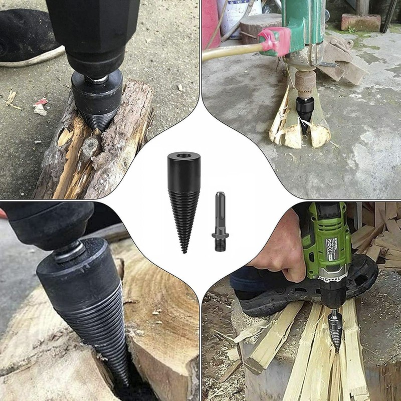 High Speed Twist Firewood Drill Bit Wood Splitter Screw Splitting