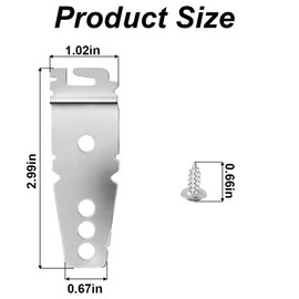 TopHomer 4 Pack Dishwasher Mounting Bracket with Screws - Compatible with Whirlpool, Amana, Crosley, Kenmore, Maytag Dishwasher, Replace 66513732K600, 66513732K601, etc.