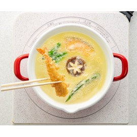 Takagi Metal HT-20RW Easy to Wash Fry & Fondue Pot, Tempura Pot, Enameled Glass Quality, Induction Compatible, 7.9 inches (20 cm), Red