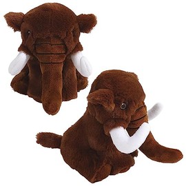 Forest & Twelfth Earth Safe 6" Mammoth Stuffed Animal Safari Animals Plush, Eco-Friendly Stuffed Animals for Babies, Kids, Soft Toys Made from 100% Recycled Plastic (6" Mammoth)