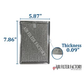2 Pack Air Filter Factory Compatible Replacement For Dacor 66735 Aluminum Mesh Grease Filters