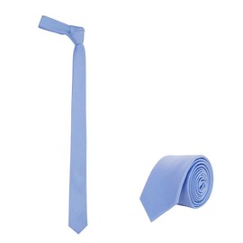 jnjstella Solid Skinny de los hombres Necktie 5,1 cm Tie, Azul (Sky Blue)
