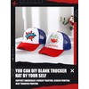 10 Pcs Sublimation Blank Trucker Hats Bulk Mesh Baseball Cap