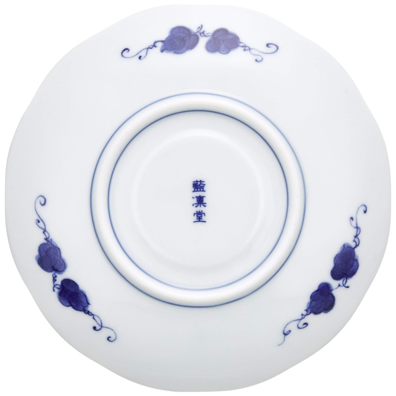 Mino Ware 588-47 Coffee Bowl Dish, Dyed Grapes