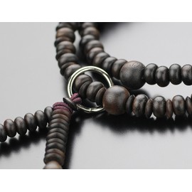 念珠 Dot Comme Des Mala Bracelet 108 Ball 浄土宗 Striped Ebony (matte) [Wristlet 念珠/Mala Braces/108 Pearl/Removal/Used with Cheeks/Amulet/Double Ring/時宗/Sect/Women's/Men's/Men's/Women's/107000265]