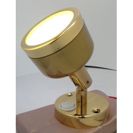 LED Brass Reading Wall Light Marine Boat