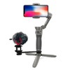Triple Cold Shoe Extension Bracket Aluminium Alloy Microphone Stand Mount